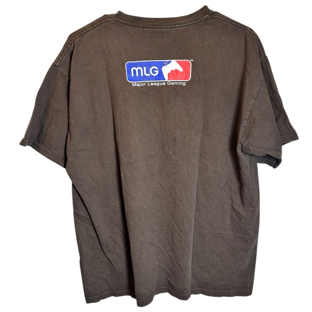 Vintage RARE Dr. Pepper Brown Major League Gaming Space Invaders Tee Size Large - Picture 5 of 5